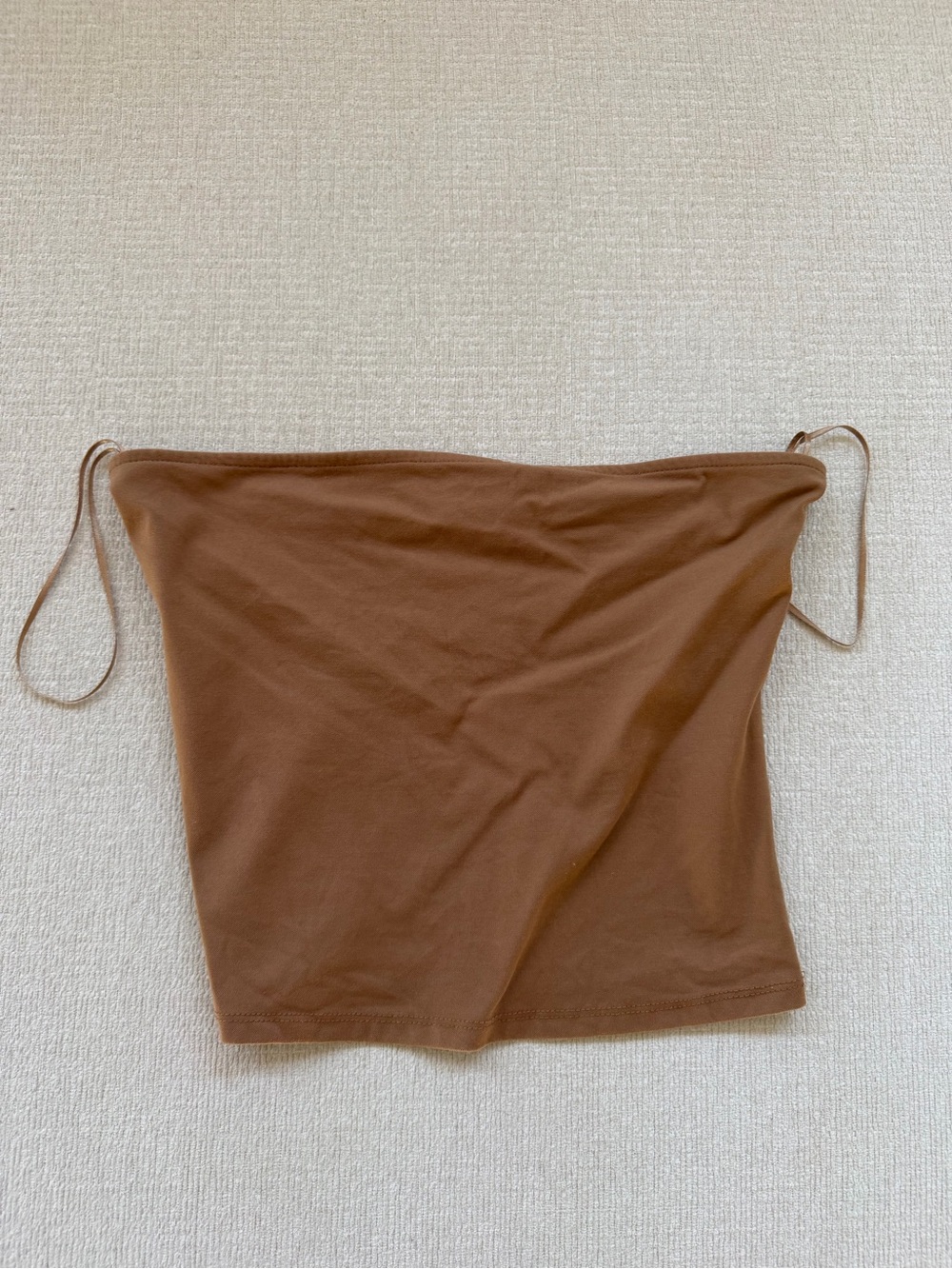 Women’s Strapless Brown Cropped Tube Top - Open Edit Nordstrom
